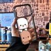 Горячий прозрачный чехол для телефона с рисунком BuBu DuDu для пары, для iPhone 11 12 13 14 15 16 17 Air Pro Max Plus, ударопрочный, материал ПК