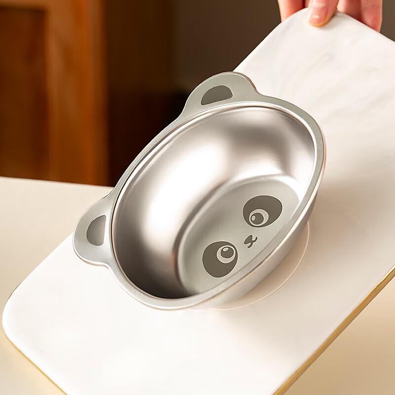 Набор детских тарелок для кормления Panda из нержавеющей стали 316