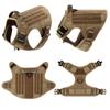 Military Large Dog Harness Collar Leash Patches Pet German Shepherd Training Vest Tactical Medium Dogs Harnesses Accessories