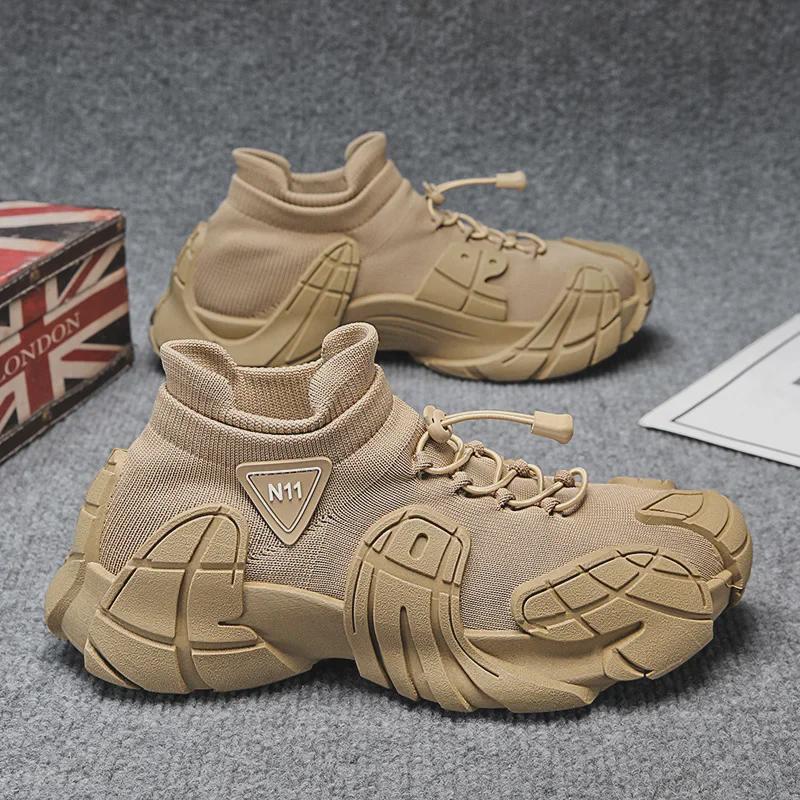 Мужская летняя сетчатая спортивная обувь 2025 года — дышащие кроссовки в стиле меха