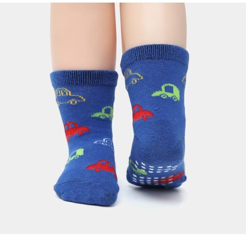 12pairs/lot Baby Floor Socks Boys Cotton Children's Anti-slip Boat Low Cut Sock 1-5Years