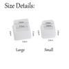 New Small Large White Grey Silicone Chair Leg Caps Table Cover Square