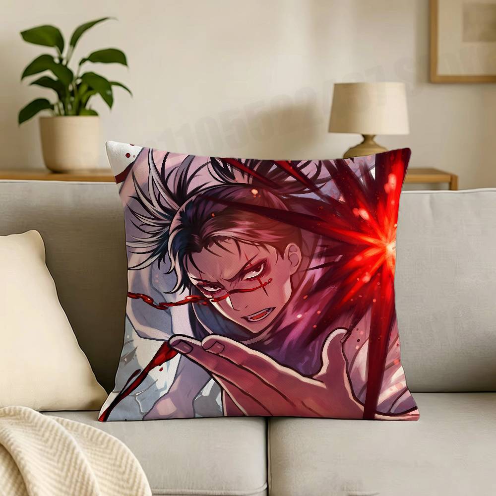 Choso Anime JJujutsu KKaisen Print Throw Pillow Cover Square Cushion Case for Living Room Bedroom Decor
