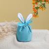 Пасхальный пакет для конфет Супермягкий дизайн с кроличьими ушками Тонкая текстура Не выцветающий Износостойкий Декоративный пасхальный кролик Сумка для хранения конфет Подарочный мешочек Украшение