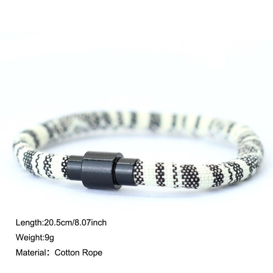 Богемный стиль плетеный тканевый веревочный браслет женский винтажный этнический дружба пара повязка на руку магнитная застежка ювелирные изделия