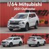 1/64 Mitsubishi Outlander SUV Sport Миниатюрная модель 1:64 литые металлические игрушечные машинки для демонстрации коллекции бесплатных колес в подарок мальчикам