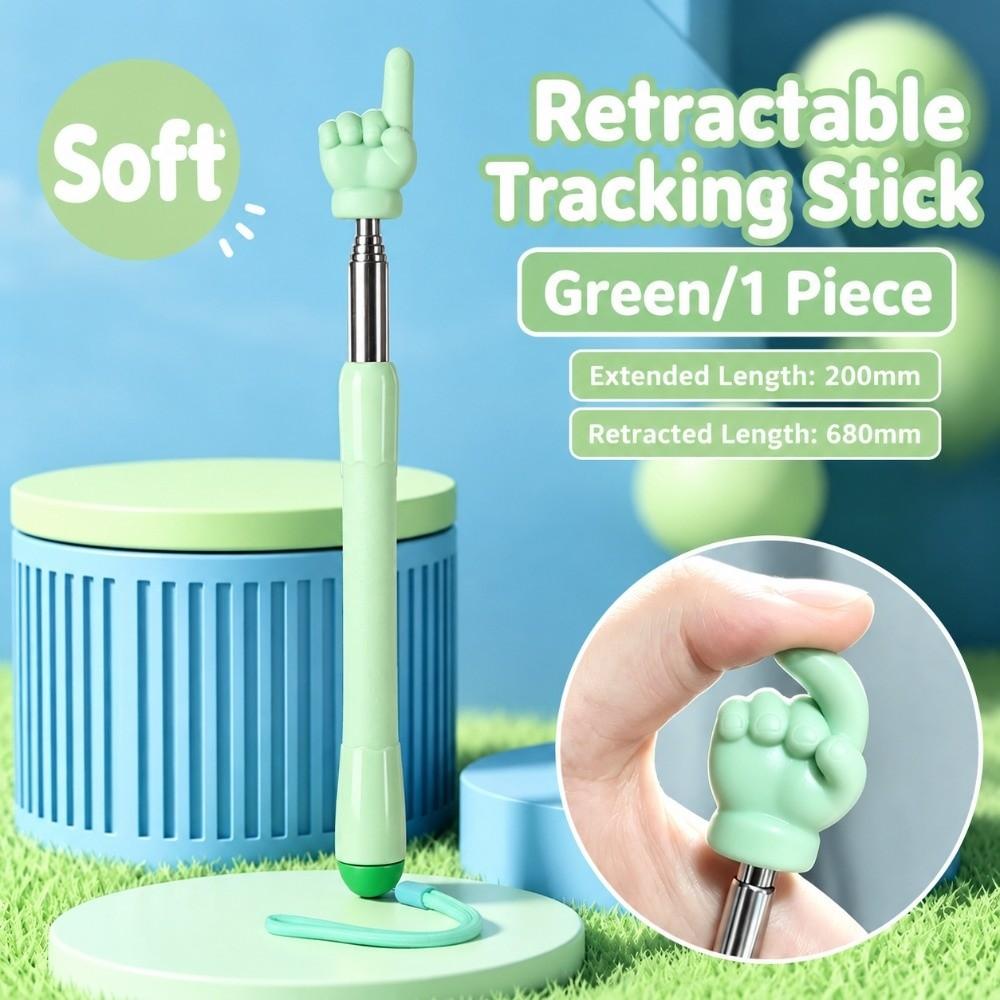 Silicone Reading Pointer Retractable Classroom Pointer Practical Reading Guide Stick Kids