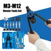 Набор для клепки с резьбой M3-12 110 шт. Прочный гайковерт-заклепщик, набор гаек-заклепок Rivnut