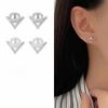 Серьги с жемчугом в форме буквы V, легкая роскошь, изысканный дизайн, нишевые серьги для прокалывания ушей
