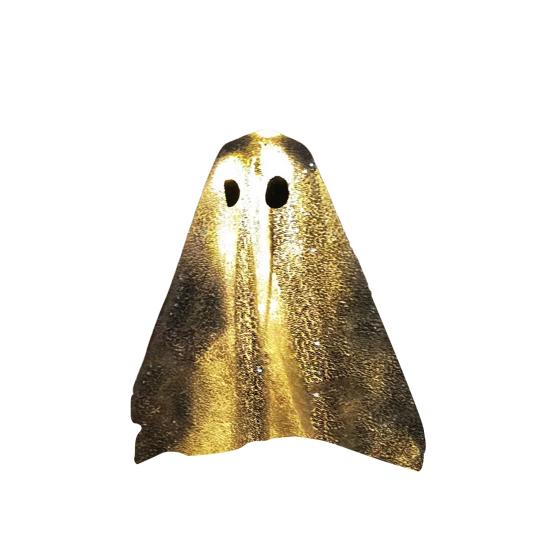 Yousheng Sequin Fabric Ghost Tabletop Decor Halloween Shiny Ghost Figurine for Halloween Bedroom Desktop Home Decor