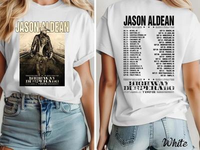 Футболка Jason Aldean Full Throttle Tour 2025 Все размеры S-5XL