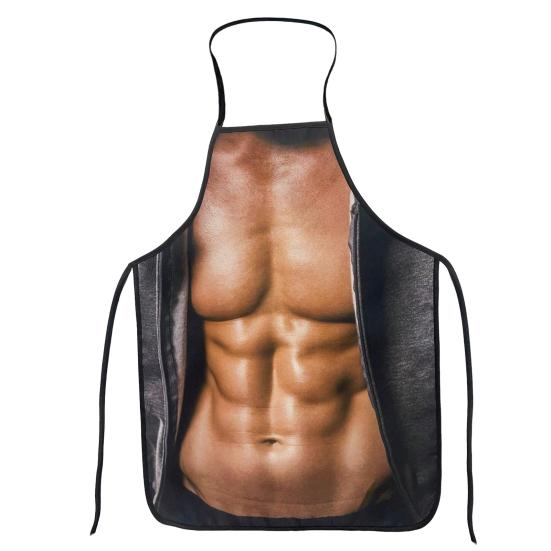 Funny Sleeveless Apron for Men Creative Cooking Apron with Adjustable Waist Ties White Elephant Gifts Holiday Aprons