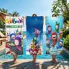 Милое Полотенце Пляжное Полотенце Большого Размера Быстросохнущее O-Oddbods-S Полотенце Мультяшное Забавное Впитывающее Мягкое Купание Пляжные Полотенца для Мужчин Женщин