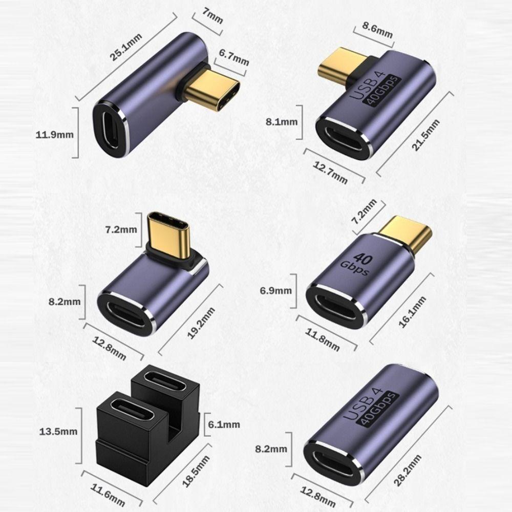 Ноутбук Мобильный Телефон Быстрая Зарядка 8K 60 Гц Конвертер USB C в Type C OTG Адаптер USB4 40 Гбит/с