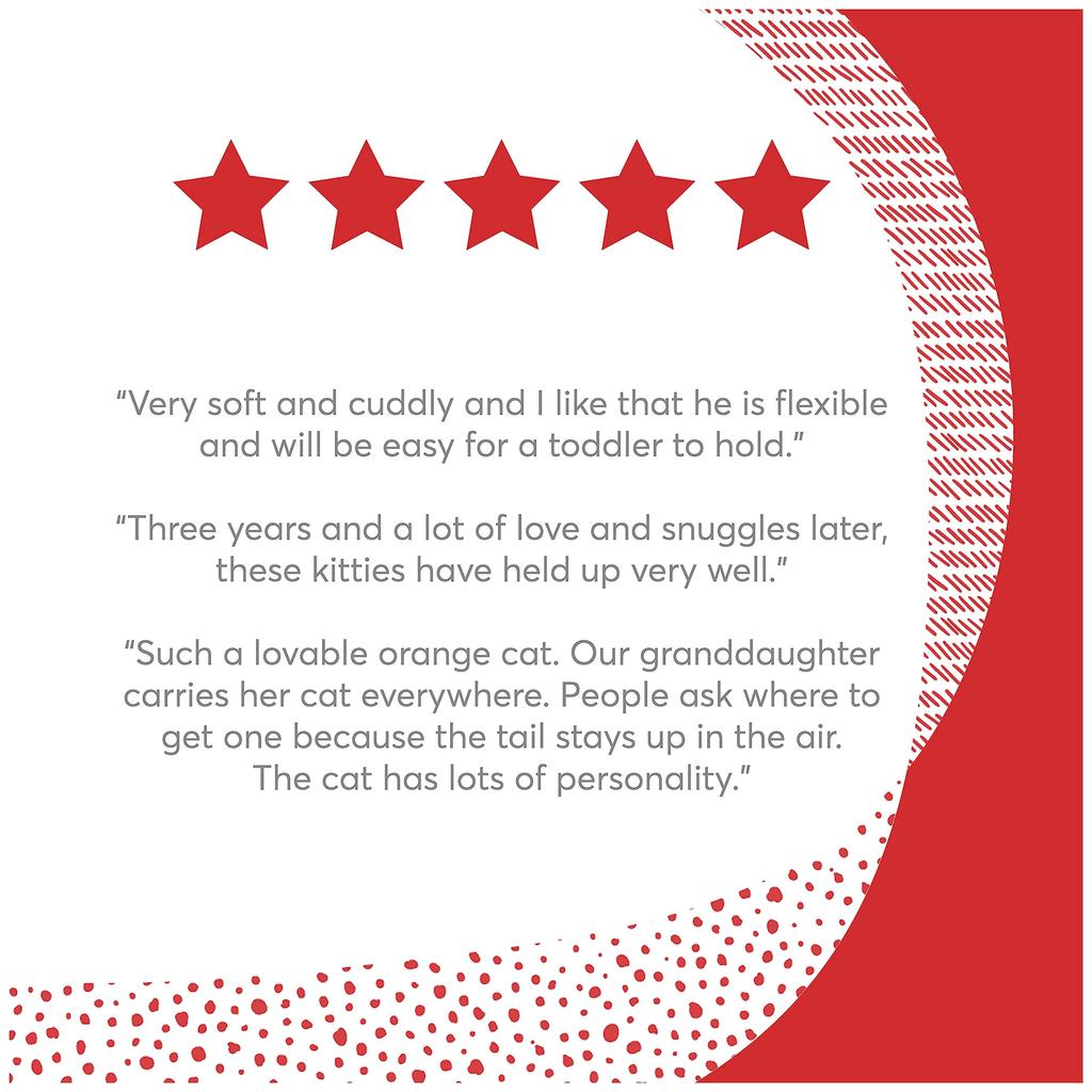 GUND Sienna Tabby Orange Cat 4061317