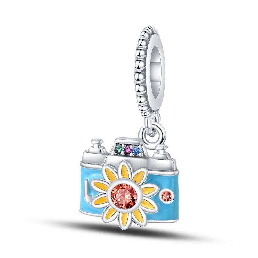 DIY Accessories Pendant Beads Flower Bike Camera Pendant