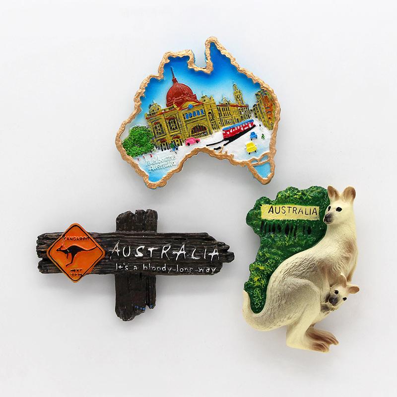 Австралия кенгуру Сиднейский оперный театр сувенир 3D магниты на холодильник магнитный холодильник украшение дома Австралия Коллекция Подарок