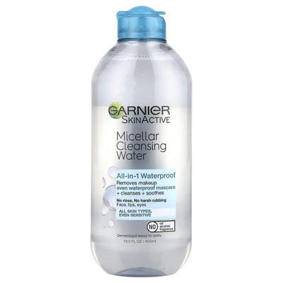 SkinActive, мицеллярная очищающая вода, все в одном, водостойкая, 400 мл (13,5 жидких унций)