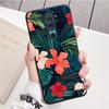 Retro Banana Leaf Flower Black Silicone Phone Case For Redmi Note 8 7 Pro S 8T for Redmi 9 7A Cover Shell