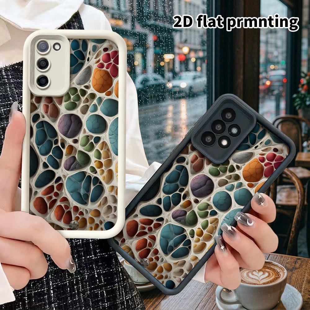 Чехол для телефона: 2D Плоский Защитный Чехол-Слоитель для Samsung Galaxy A34 A35 M05 M06 S20 S22 S21 FE Plus 5G, Цветная Текстура, Рождественский и Хэллоуинский Подарок