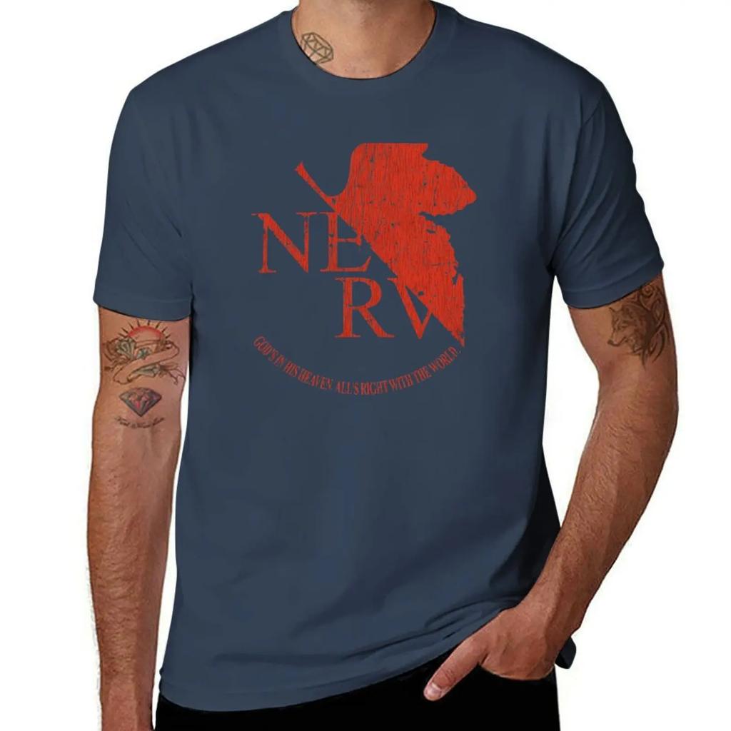 NERV Evangelion футболки заготовки валентинов бутик одежда новые подарки и футболки аниме вещи мужские футболки для тренировок 2025 новая модель