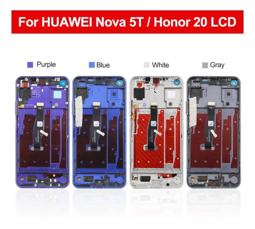 Для Huawei Nova 5T Honor 20(не подходит для honor 20pro) Сборка ЖК-дисплея с сенсорным экраном