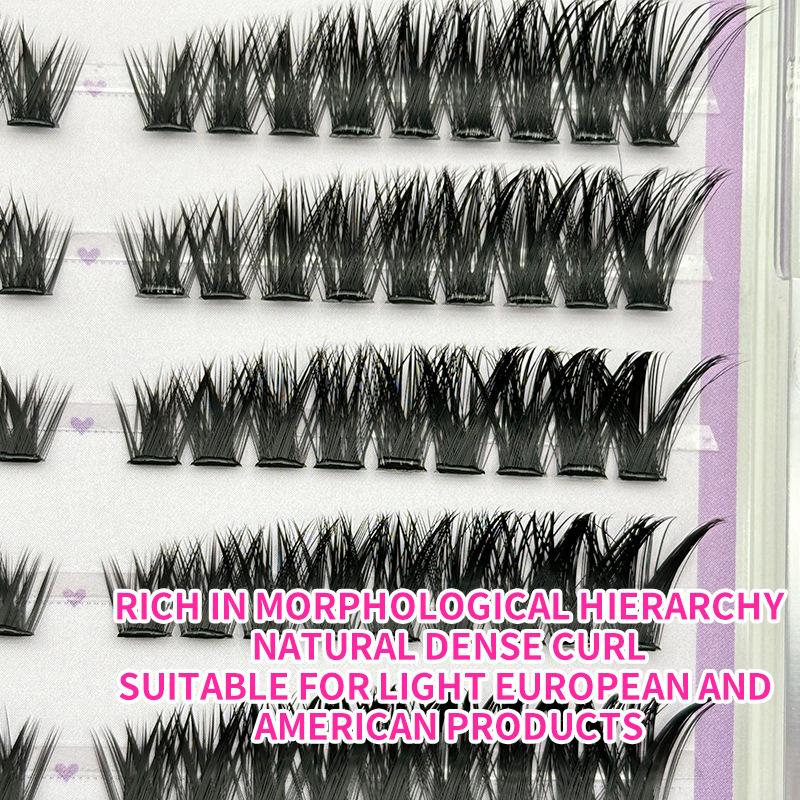Southeast Asia Cross-Border 80D Simulation Dense False Eyelashes 10-Row Large Capacity Eyelash Extension Kits DIY