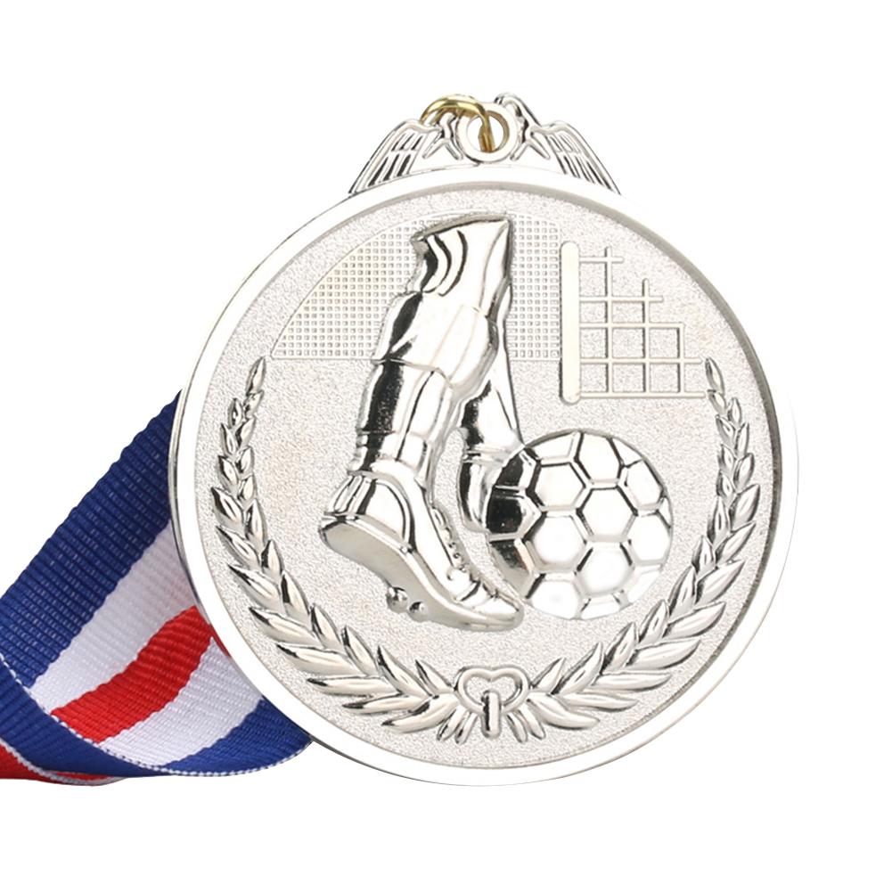 Soccer Sports Medals Zinc Alloy Football Competition Medals Wear-resistant Collection Gold Silver Bronze Supplies