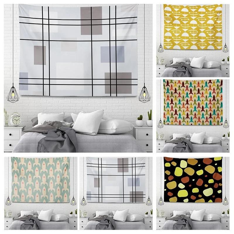 Гобелен для гостиной в офисе, простая геометрическая декоративная подвесная ткань, гобелен для украшения стен дома