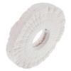 Professional White Cotton Buffing Wheel for Edge Banding Machine & Bench Grinder, High Precision Polishing for Furniture Production, 1Pcs