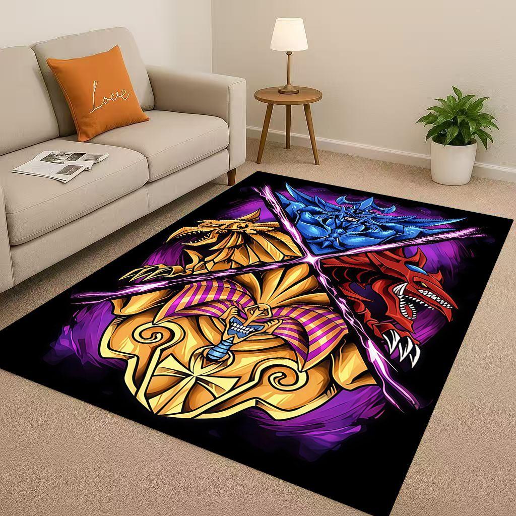 Slifer The Sky Dragon Yu-Gi-Oh MONSTER Cartoon Living Room Non-Slip Area Rug Carpet for Bedroom Sofa,Easy Clean Home Doormat