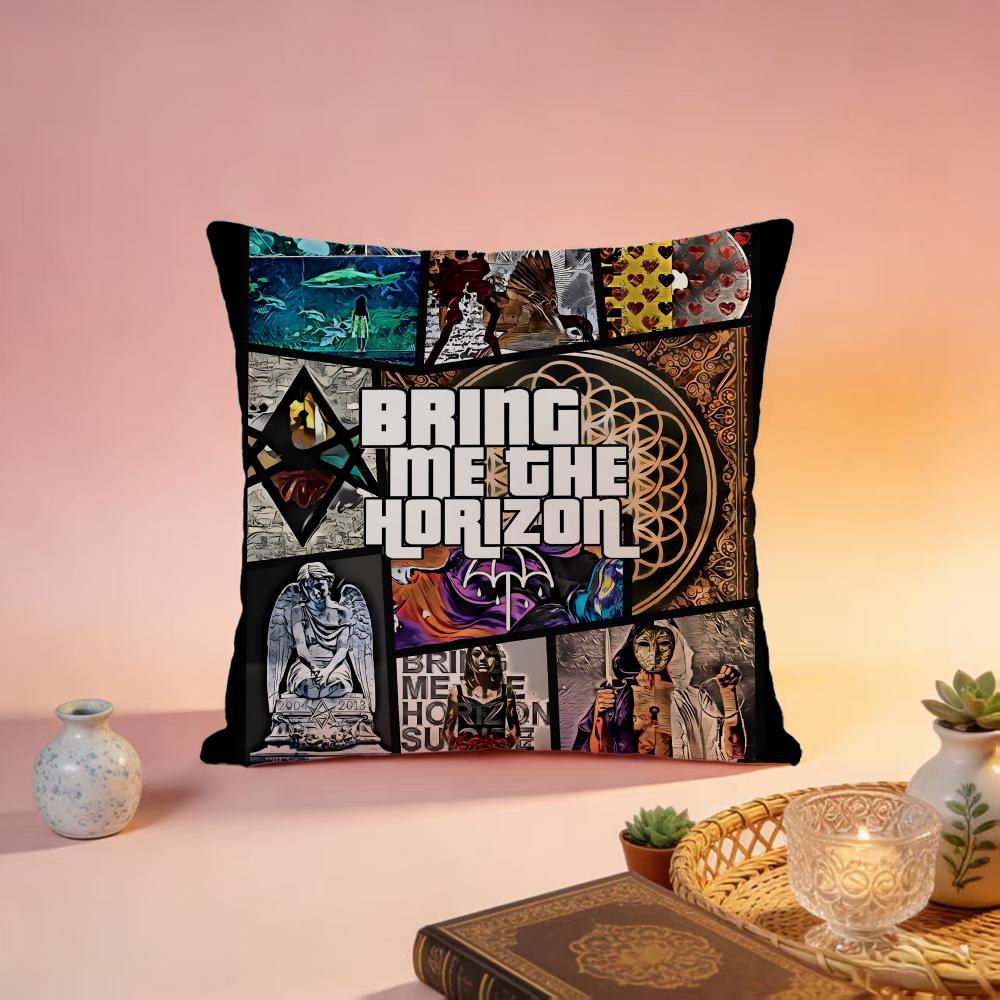Fashion BBring Me The Horizonable Cushion Cover Premium SkinFriendly Pillow Case MultiPurpose for Home Office Travel
