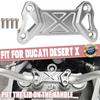 Верхняя крышка зажима подъема руля Серебристая Подходит для Ducati DesertX Desert X 2022 2023