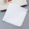 1Pc/6Pcs/8Pcs/10Pcs/12Pcs/16Pcs Cotton Wedding Lace Sweat-absorbing Handmade DIY White Handkerchief Thin Version