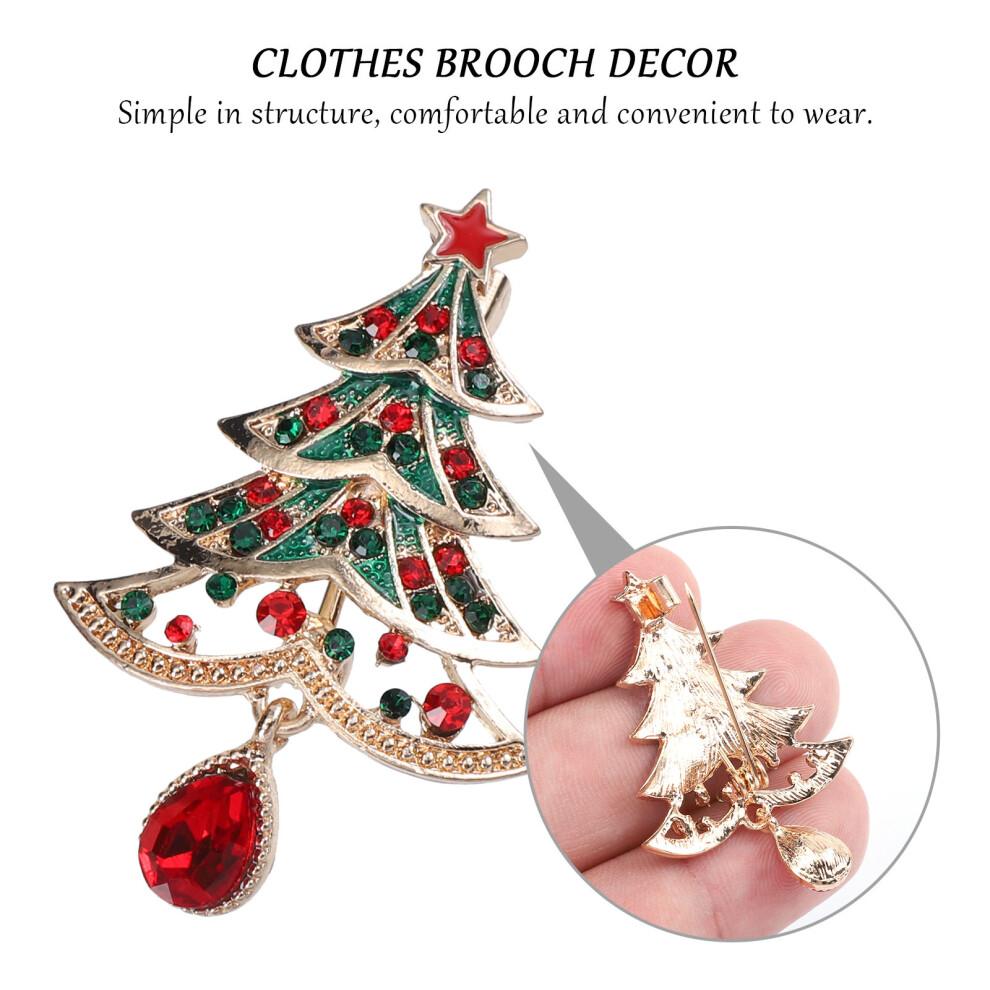 2 Christmas decorative brooches with pins