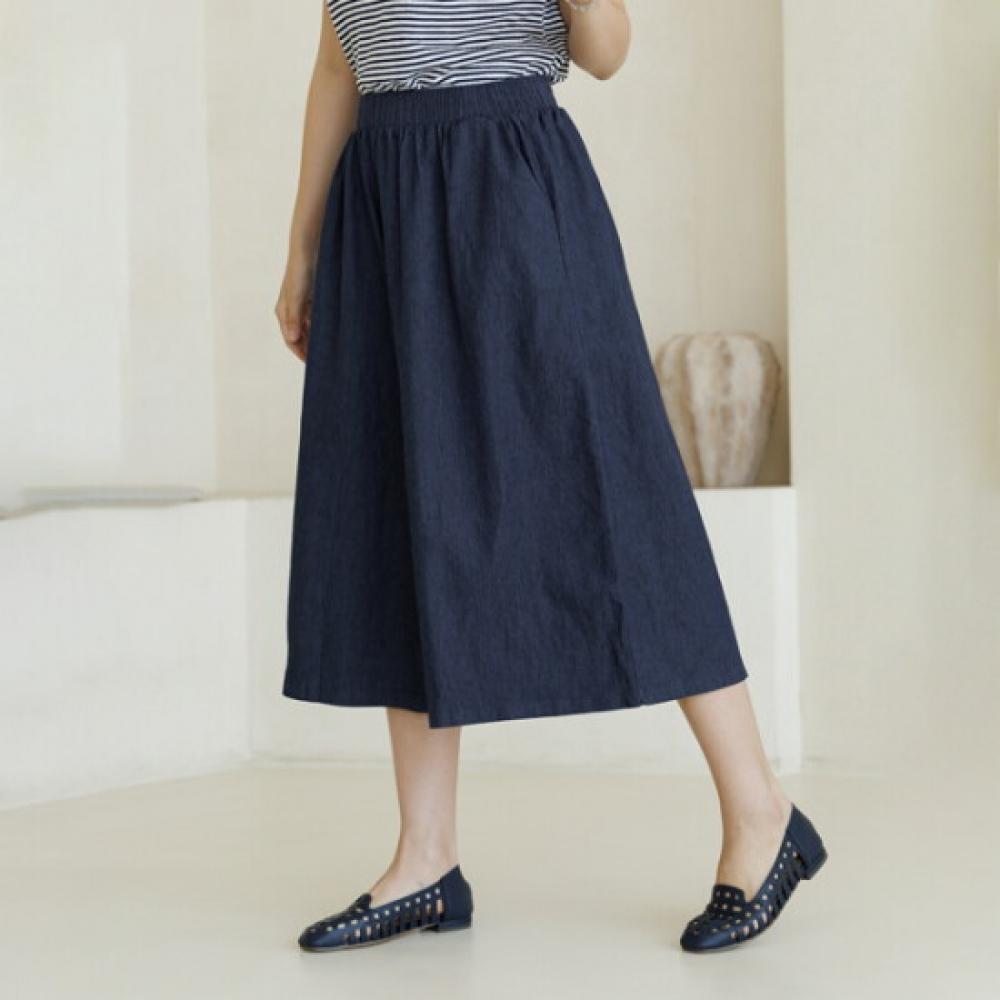 Dedra Wide Denim Pants Ptd3182