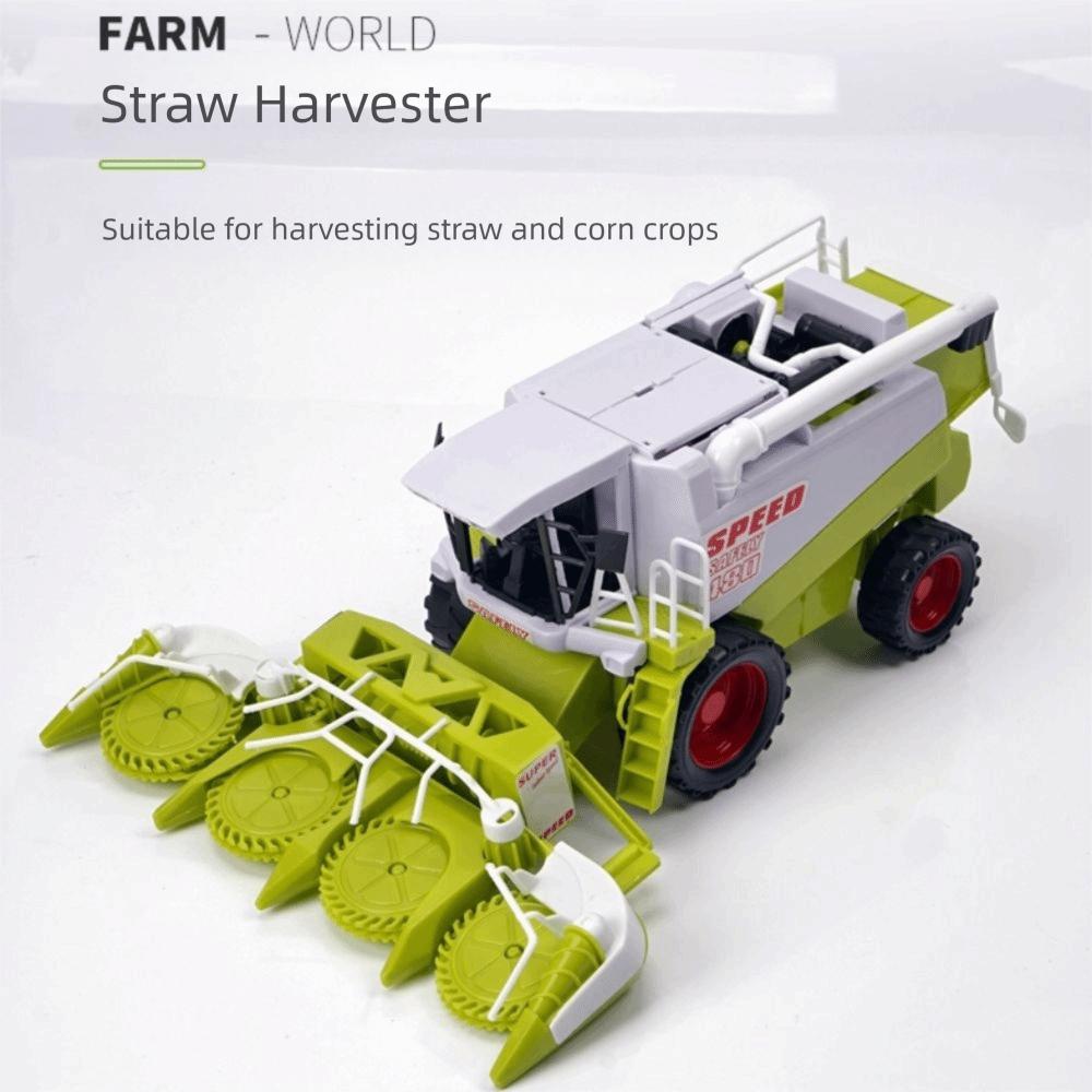 Inertial Driving Harvester Truck Model Movable Joint Farm Truck Toy Farm Tractor Toy  For Boys