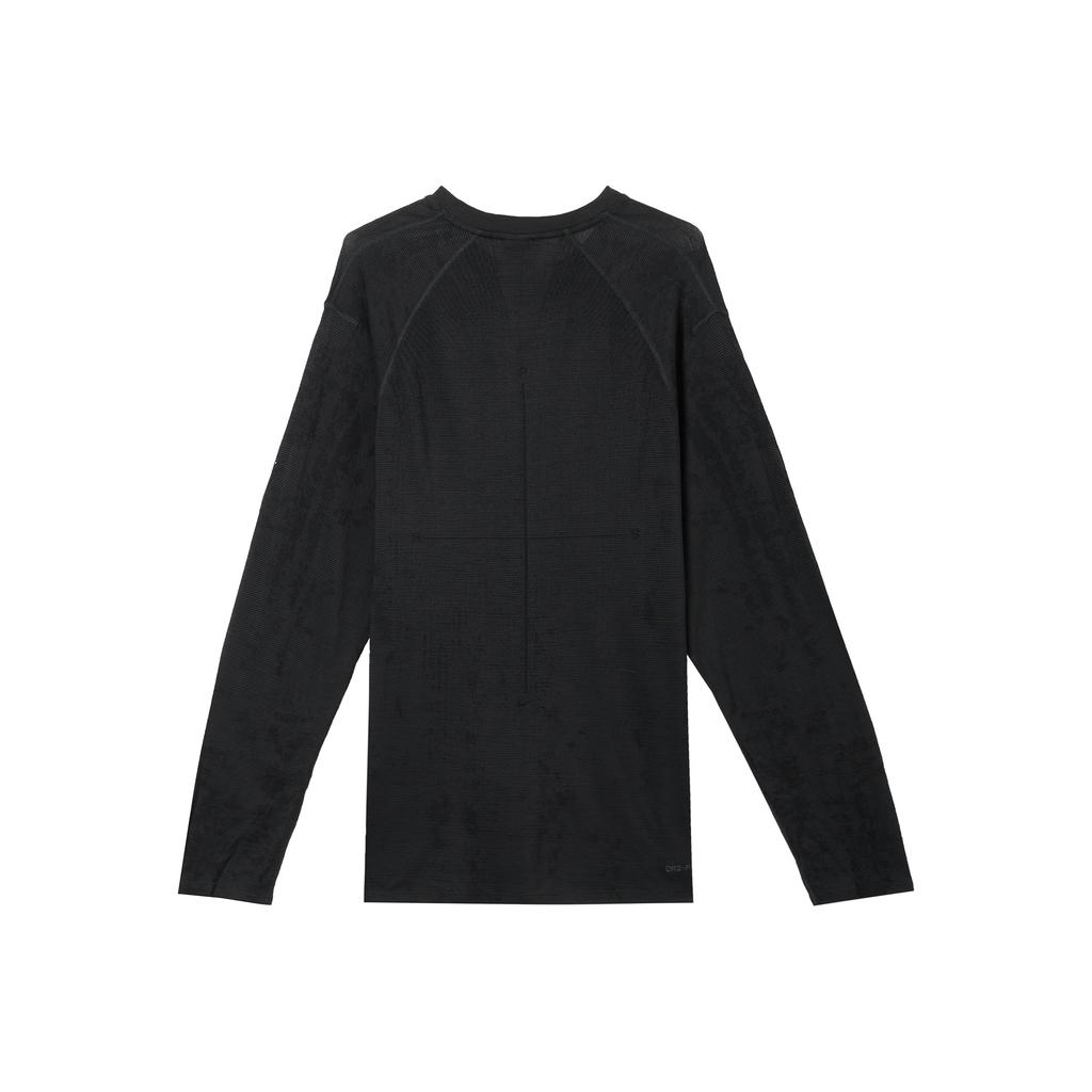 Nike Мужская футболка с длинным рукавом Dri-FIT ADV Axis Performance System однотонная с круглым вырезом быстросохнущая универсальная топы черная FZ0992010