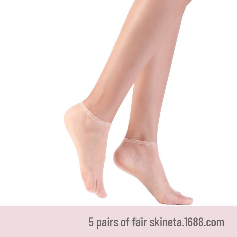 Бесшовные прозрачные ультратонкие летние женские носки с кристаллами Landa