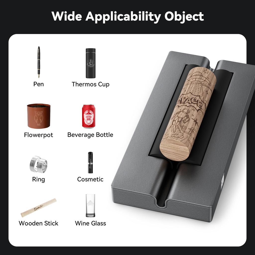 WAINLUX Rotary Rollor for 390mm Objects Engraving Diameter for Laser Engraving Cylindrical Objects