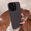 Простой приятный на ощупь матовый чехол с полной защитой объектива для iPhone 16 15 14 13 12 11 Pro Max Plus, жесткий ПК, противоударный