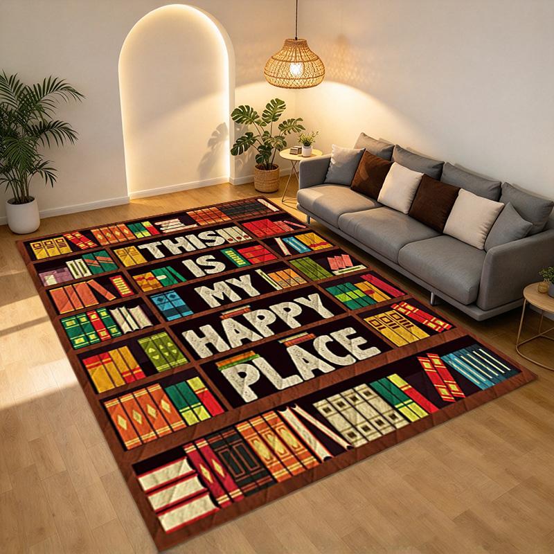 Library Haven Living Room Nonslip Area Rug Soft Carpet For Bedroom Game Playroom Sofa Office Home Decor Doormat Christmas Gift C9302181