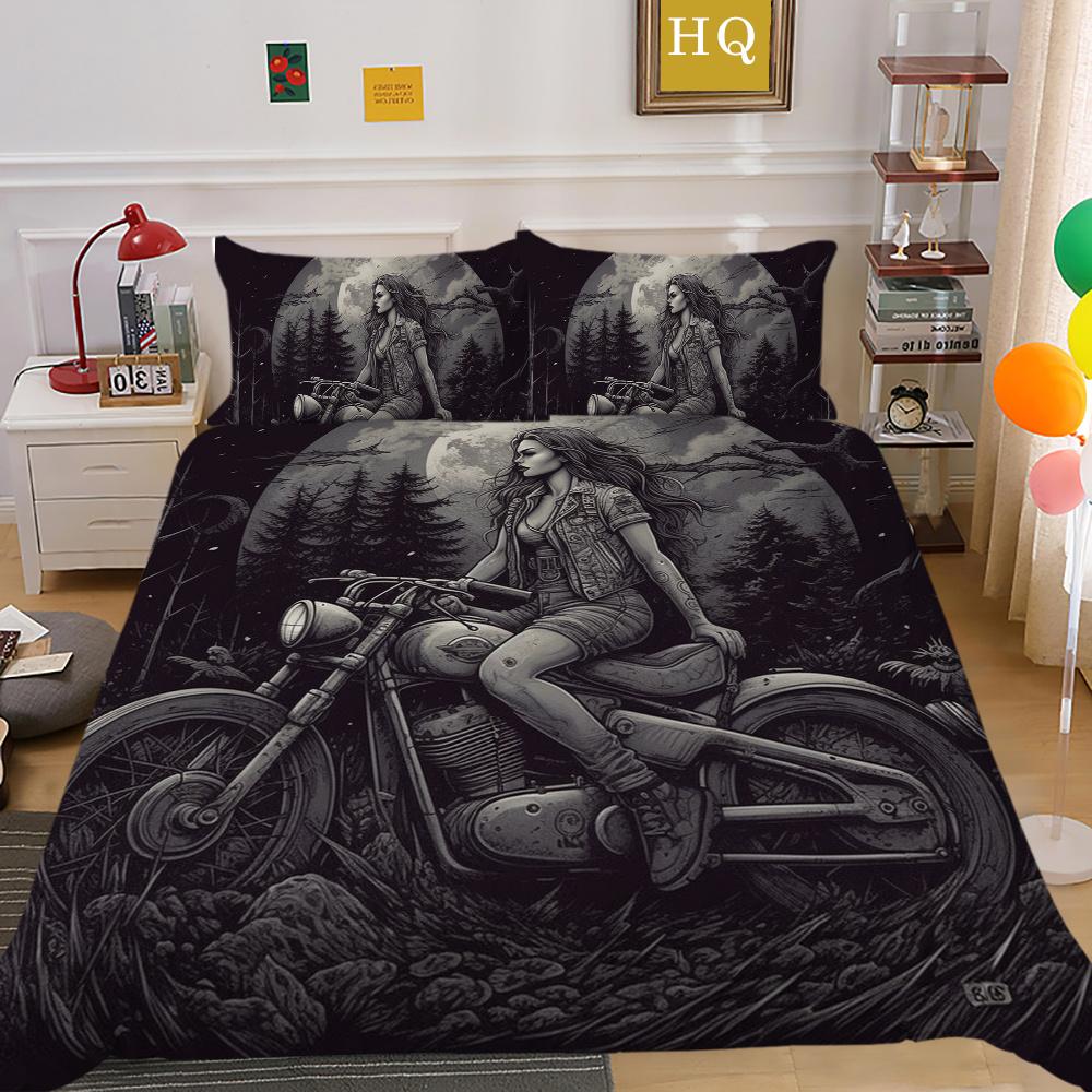 3D Красота Череп Печати Постельная Одежда Твин Размер Полиэстер Покрывала Подростковый Дизайн Модный Домашний Текстиль