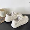 Корейская версия модных милых маленьких белых туфель женские 2025 новые универсальные удобные легкие нескользящие спортивные повседневные маленькие белые туфли