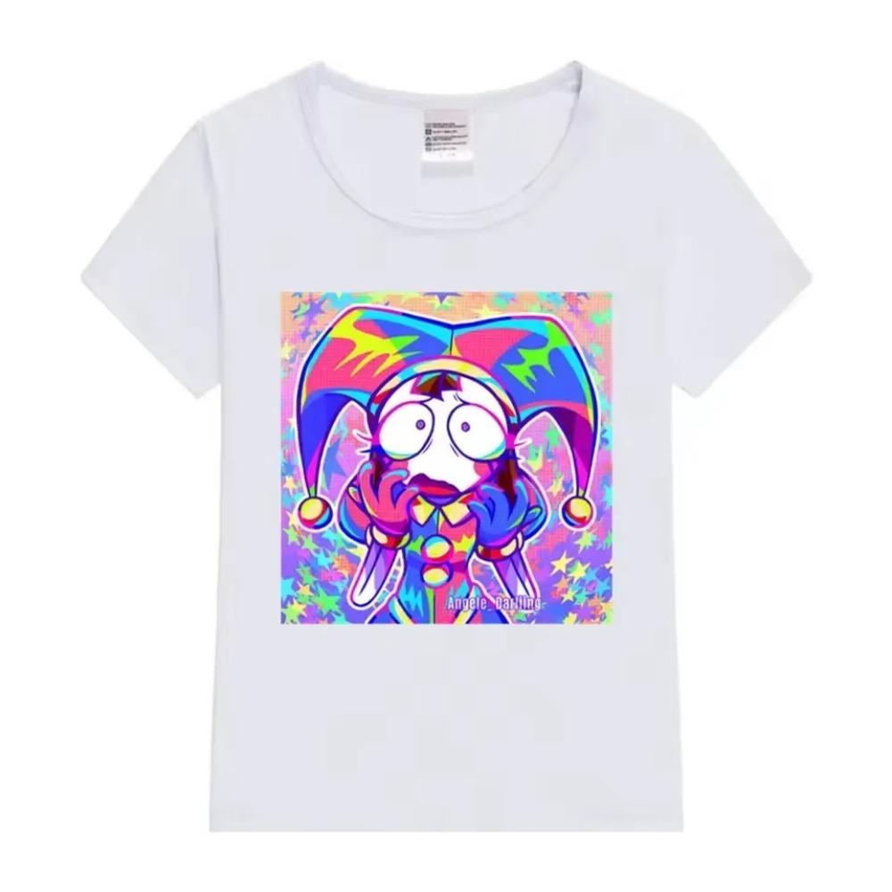 Summer Cotton Children's T-shirt The Amazing Digital Circus Cartoon Pattern - Suitable for Summer Dressing