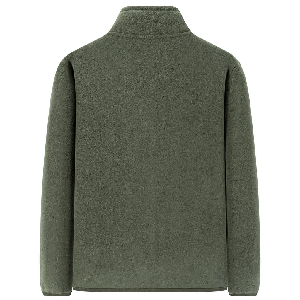 Мужская флисовая куртка на молнии с воротником плюс флисовая теплая куртка, уличный ветрозащитный термоплащ