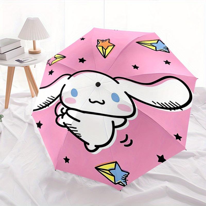 Cinnamoroll Automatic Opening and Closing Parasol Compact Travel umbrella with 8 Ribs for Women and Men Ideal Birthday/Christmas Gift, Outdo