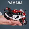 1:12 Yamaha Yzf-r1 Alloy R1m Motorcycle Diecast Car Toys Front Wheel Steering Rear Wheel Suspension Vehices Boy's Birthday Gifts