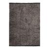 Living Room Rug Flat Weave Cotton Black Light Reflection Anthracite 120x170
