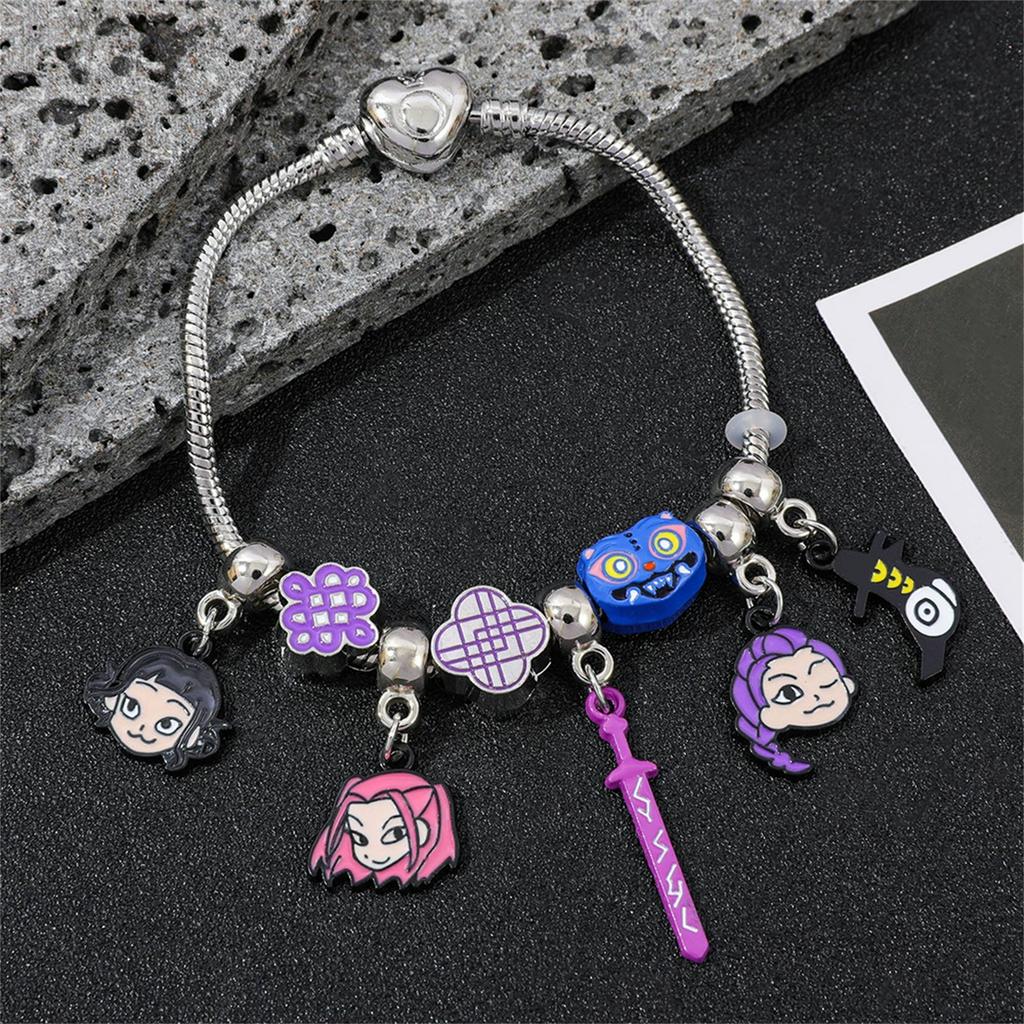 Cartoon Anime Fashion Bracelets, Girls' Fashionable Pendant Bracelets